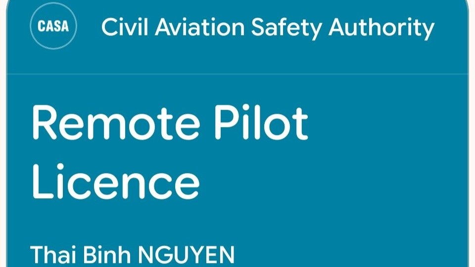 Obtained CASA Remote Pilot Licence & Aeronautical Radio Operator Certificate