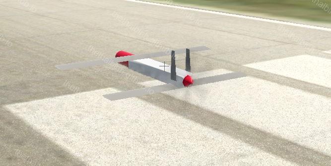Loitering munition fixed wing - simulation model