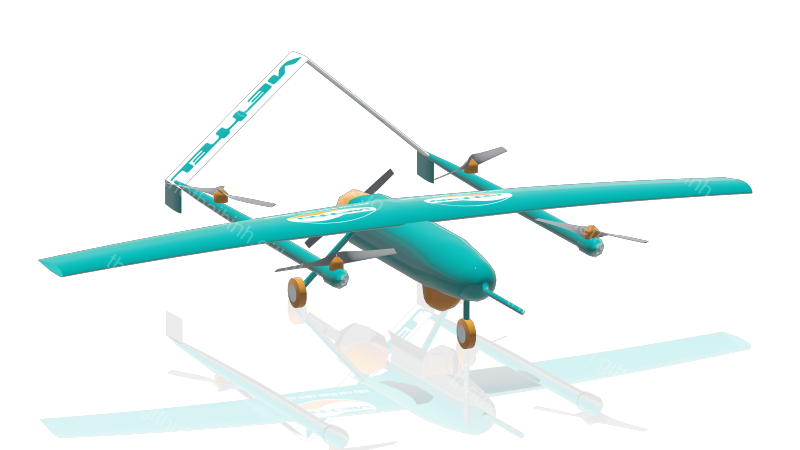 V-tail VTOL QuadPlane v1 - simulation model